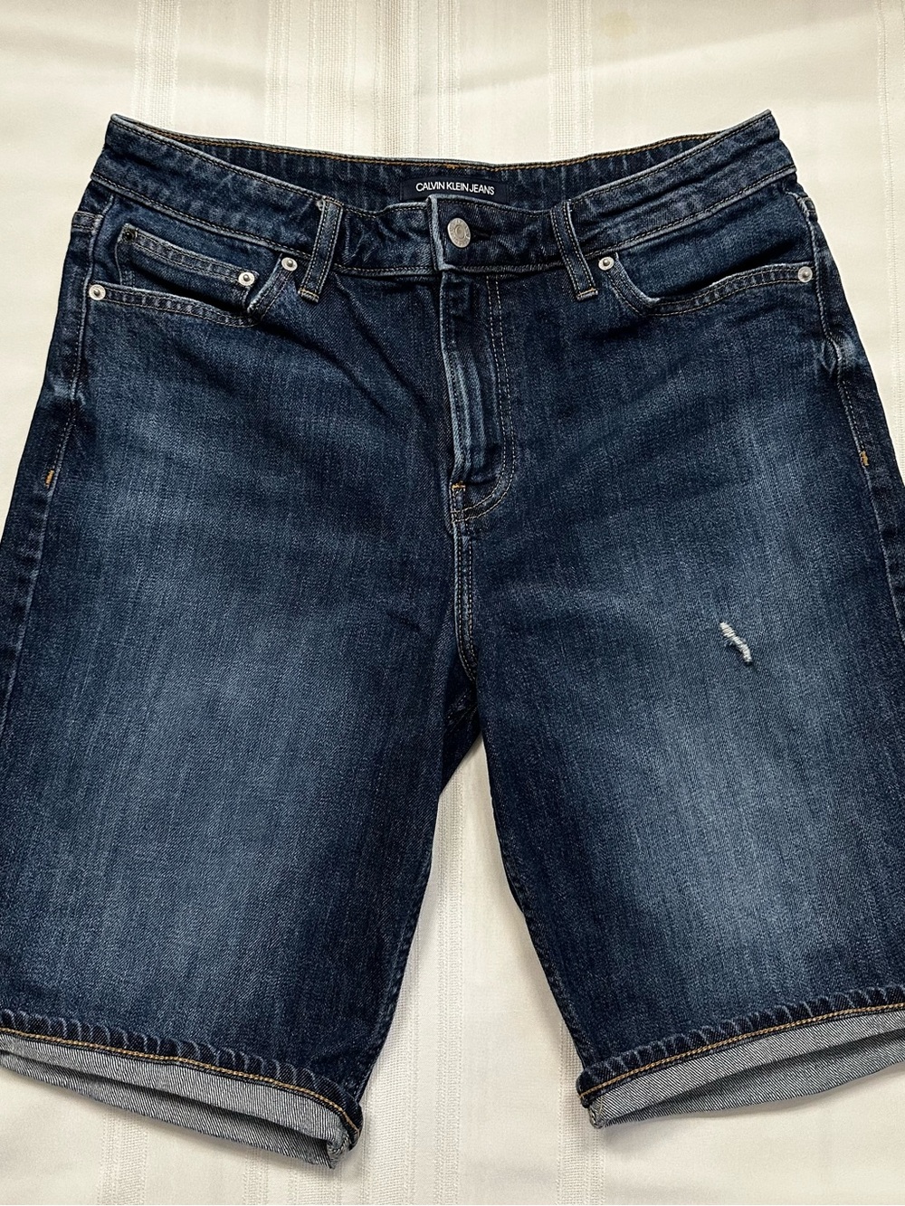 Calvin Klein Jeans Dark Blue Denim Shorts
